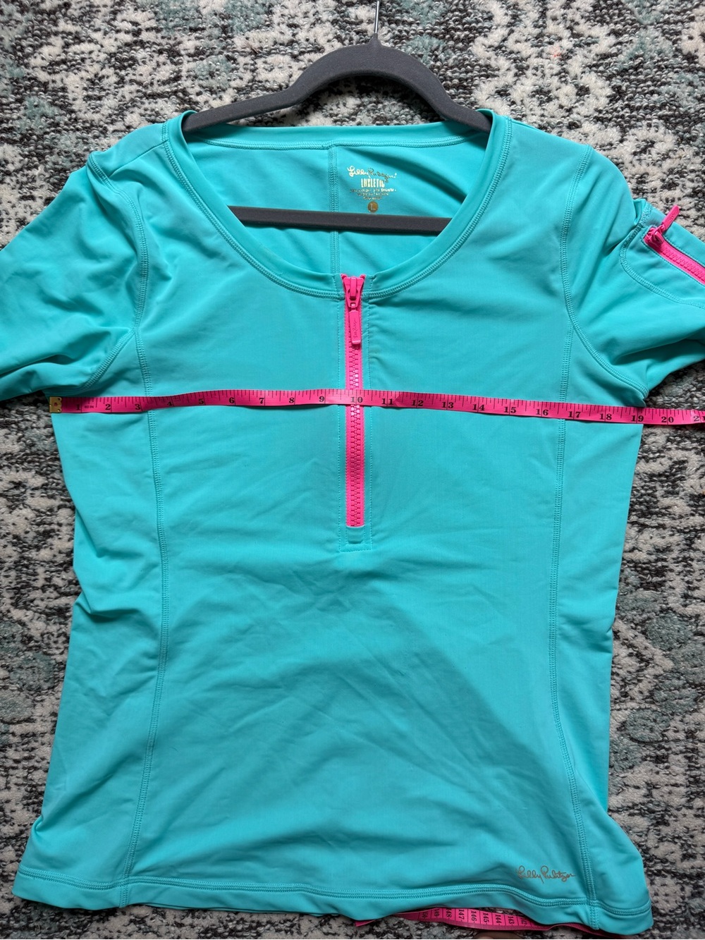 Lilly Pulitzer Luxletic Half-Zip Performance Top - Picture 7 of 7